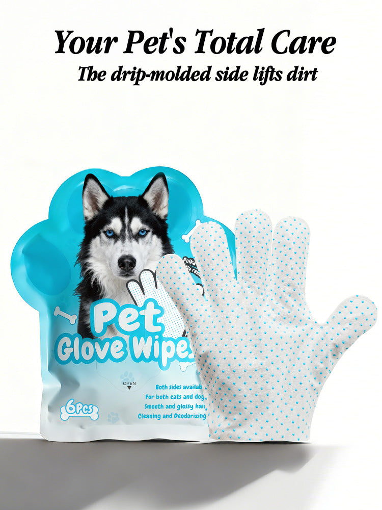 Anti-Slip Pet Glove 6pcs - Hair Removal & Grooming