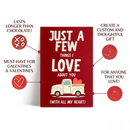 ZAKKAL Valentine's Day Customized Journal: Ideal Heartfelt Gift for Loved Ones