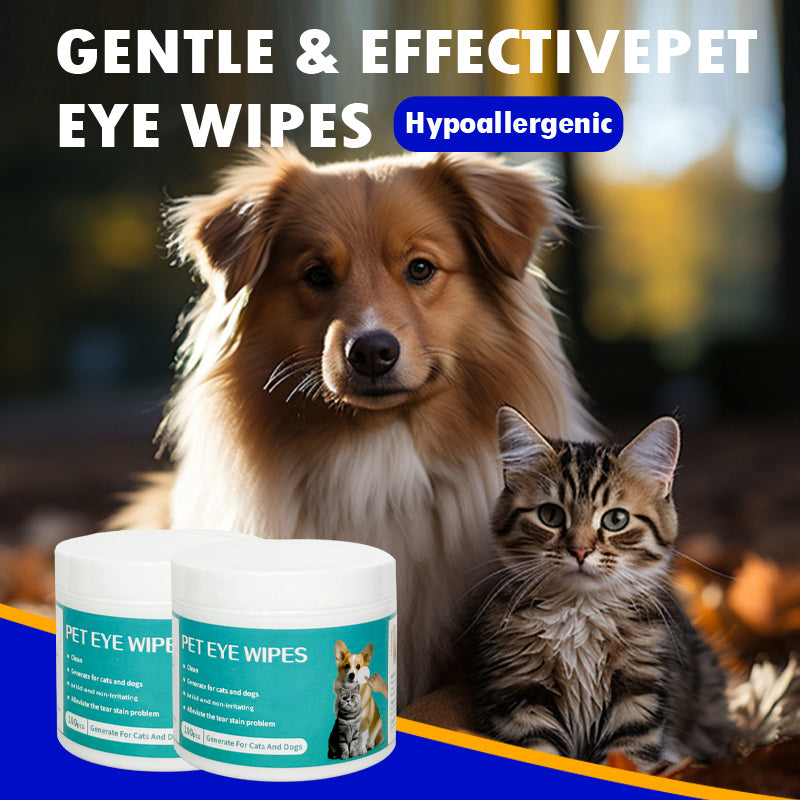 Pet Eye Wipes 100ct - Tear Stain Remover for Dogs & Cats
