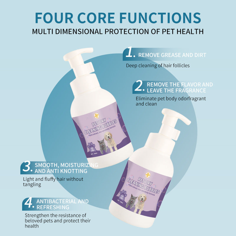 Waterless Dog Dry Shampoo Foam