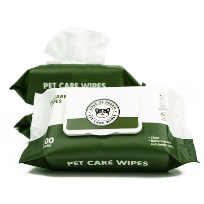 ZAKKAL Pet Grooming Wipes  for Dogs and Cats, Hypoallergenic, Cleaning and Hydrating,  for Paws, Body & Butt, Unscented, 100 Count