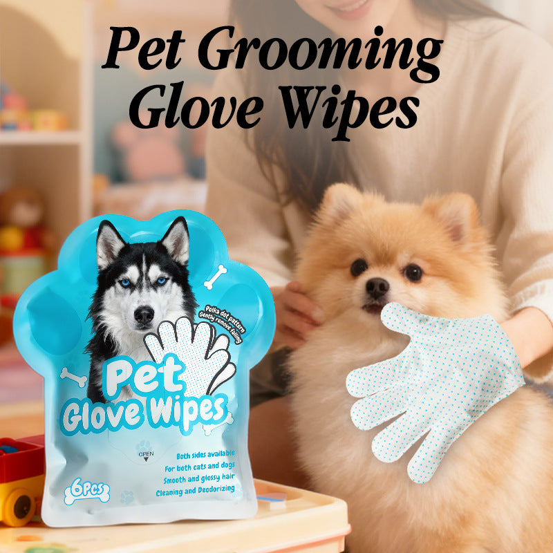 Anti-Slip Pet Glove 6pcs - Hair Removal & Grooming