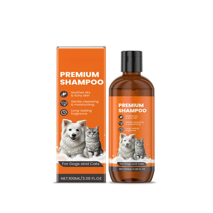 Natural Pet Shampoo for Dogs & Cats, Coconut Oil Derivative Formula, Removes Odor & Tangles, Flea & Insect Repellent,