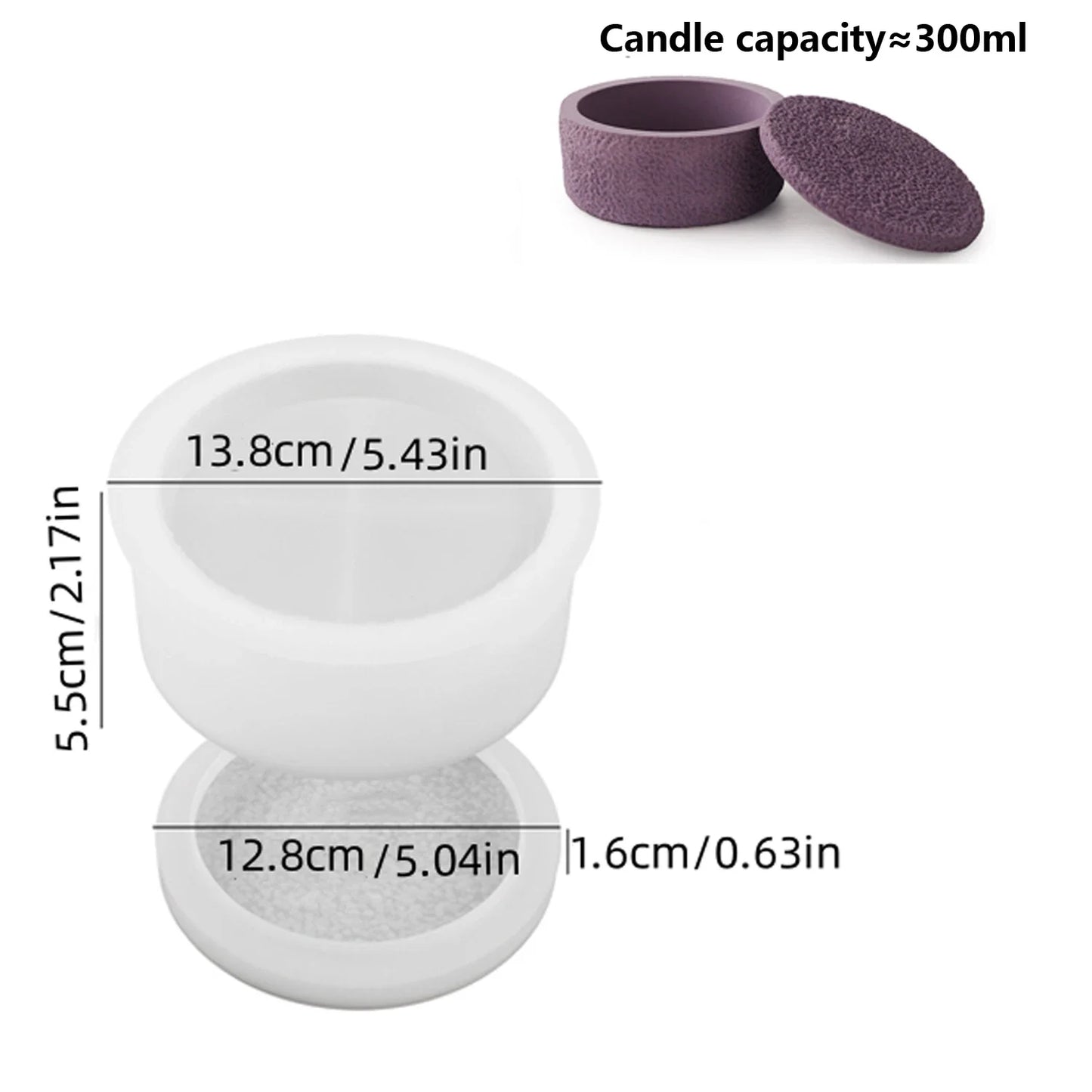 3D Shape Diy Candle Silicone Mold Creative Handmade Crystal Drops Glue Cement Cup Irregular Geometric Gypsum Cup with Lid Tools