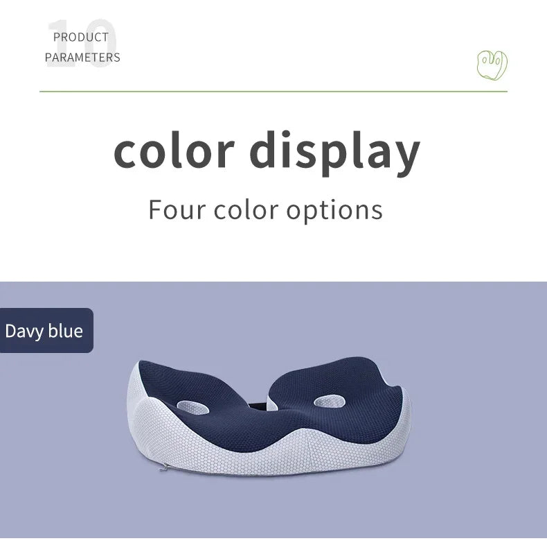 Comfort Memory Foam Office Chair Seat Cushion Pain Relief for Coccyx Hemorrhoid Tailbone Prostate Sciatica Pelvic Sores