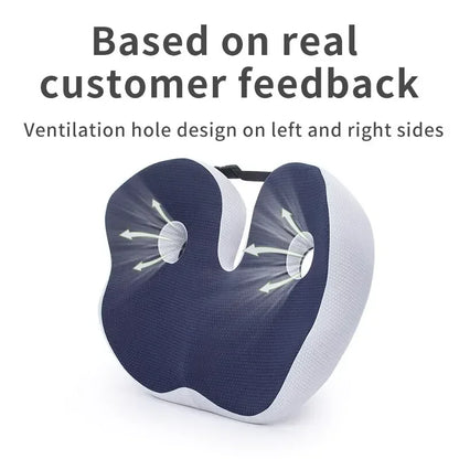 Comfort Memory Foam Office Chair Seat Cushion Pain Relief for Coccyx Hemorrhoid Tailbone Prostate Sciatica Pelvic Sores