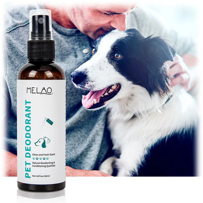 ZAKKAL 100ml Pet Deodorant - Dog Cat Spray Natural Conditioning Scented Deodorizer