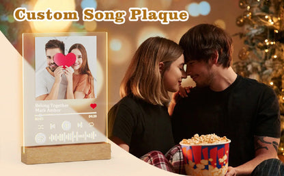 Personalized Valentine's Day gifts for boyfriend Customized gift Acrylic Picture Frame With LED Light Anniversary Romantic Gifts