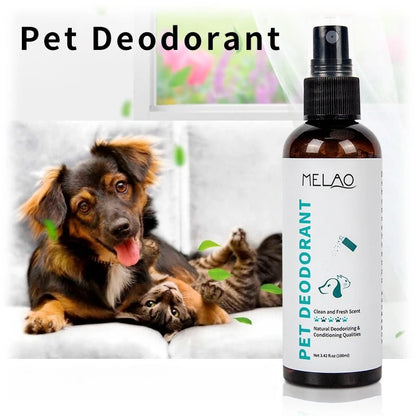 ZAKKAL 100ml Pet Deodorant - Dog Cat Spray Natural Conditioning Scented Deodorizer