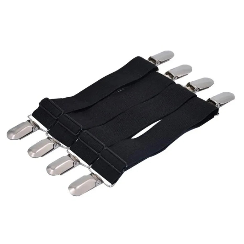 Bande de fixation élastique pour drap de lit 4 pièces/ensemble pinces pour drap de lit ceinture réglable support de couvertures