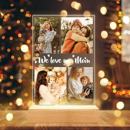 Personalized Valentine's Day gifts for boyfriend Customized gift Acrylic Picture Frame With LED Light Anniversary Romantic Gifts