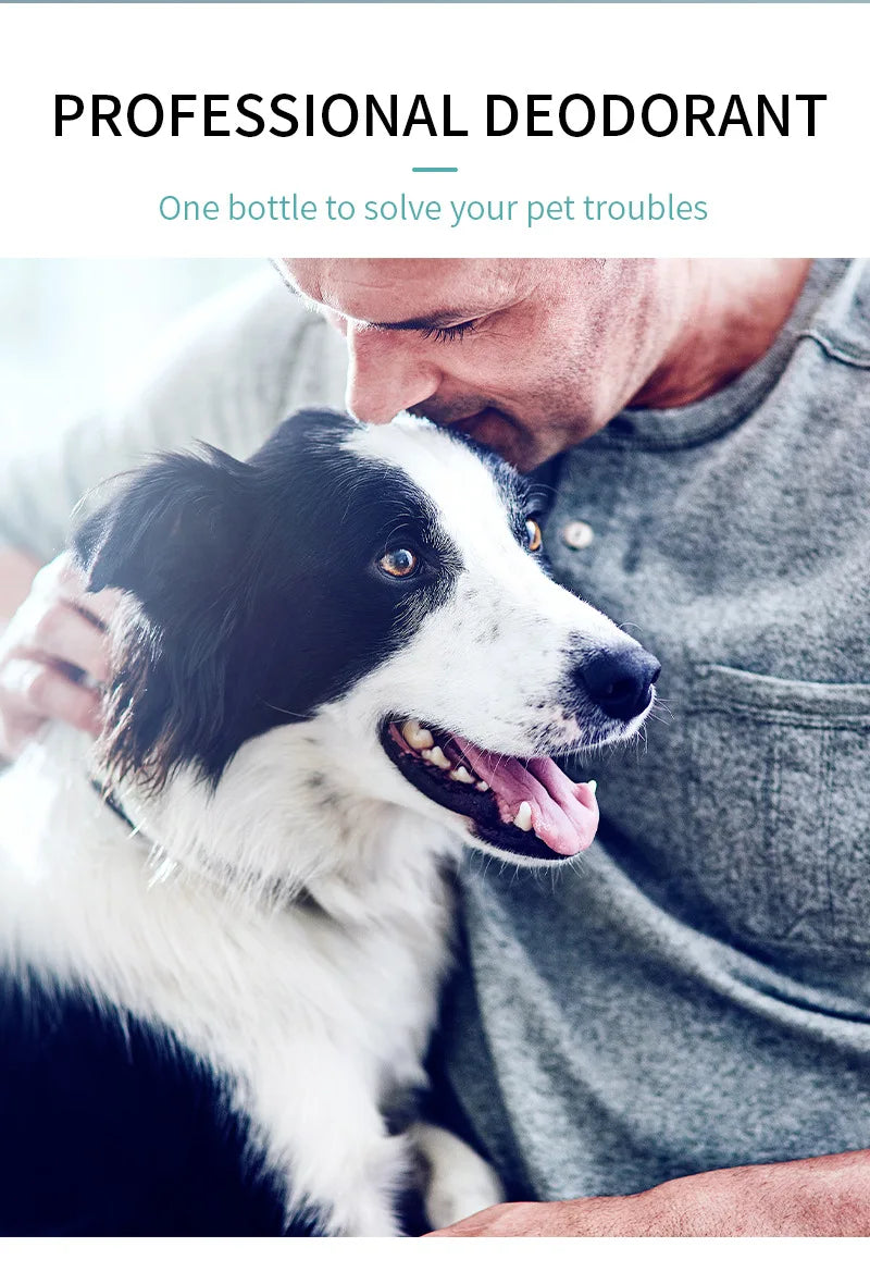 ZAKKAL 100ml Pet Deodorant - Dog Cat Spray Natural Conditioning Scented Deodorizer