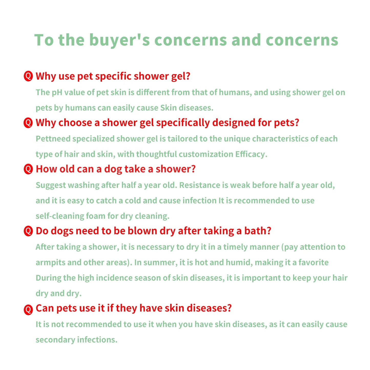 228ML Pet Grooming Shampoo