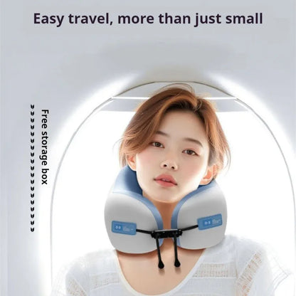 U Shaped Memory Foam Neck Pillows Soft Travel Pillow Massage Neck Pillow Sleeping Airplane Pillow Cervical Healthcare Bedding