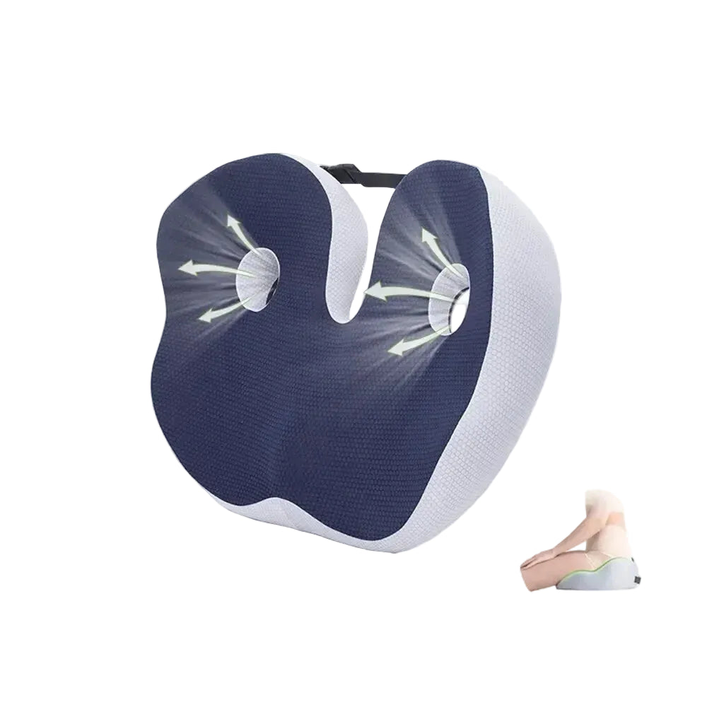 Comfort Memory Foam Office Chair Seat Cushion Pain Relief for Coccyx Hemorrhoid Tailbone Prostate Sciatica Pelvic Sores