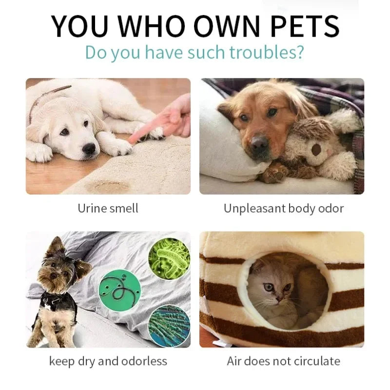 ZAKKAL 100ml Pet Deodorant - Dog Cat Spray Natural Conditioning Scented Deodorizer