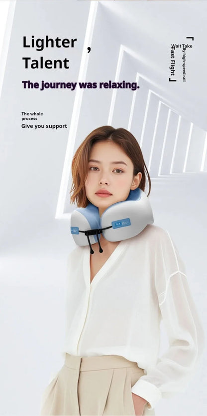 U Shaped Memory Foam Neck Pillows Soft Travel Pillow Massage Neck Pillow Sleeping Airplane Pillow Cervical Healthcare Bedding