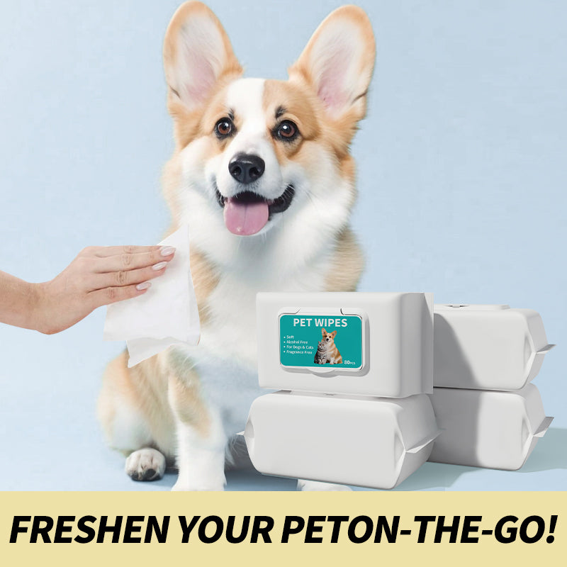 Pet Grooming Wipes 80ct - Large Pack Full Body Cleaning