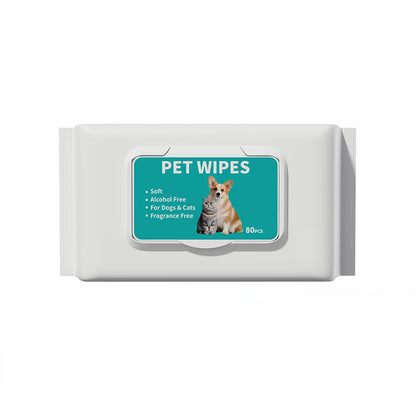 Pet Grooming Wipes 80ct - Large Pack Full Body Cleaning